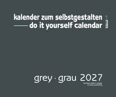 GREY . GRAU BLANKOKALENDER . DIY . BASTEL . SELBSTGESTALTEN